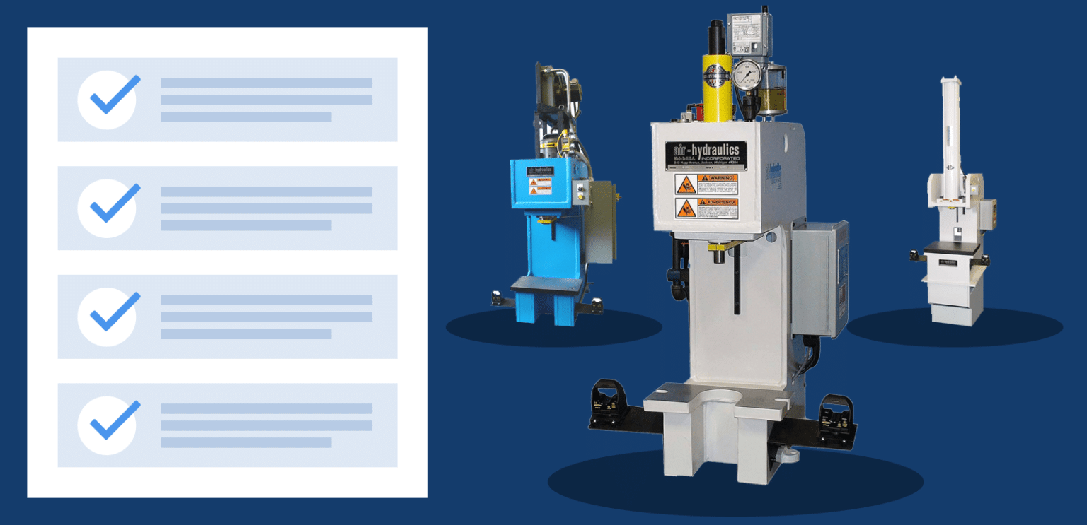 4 Options to Consider when Choosing a Factory Press AirHydraulics, Inc.